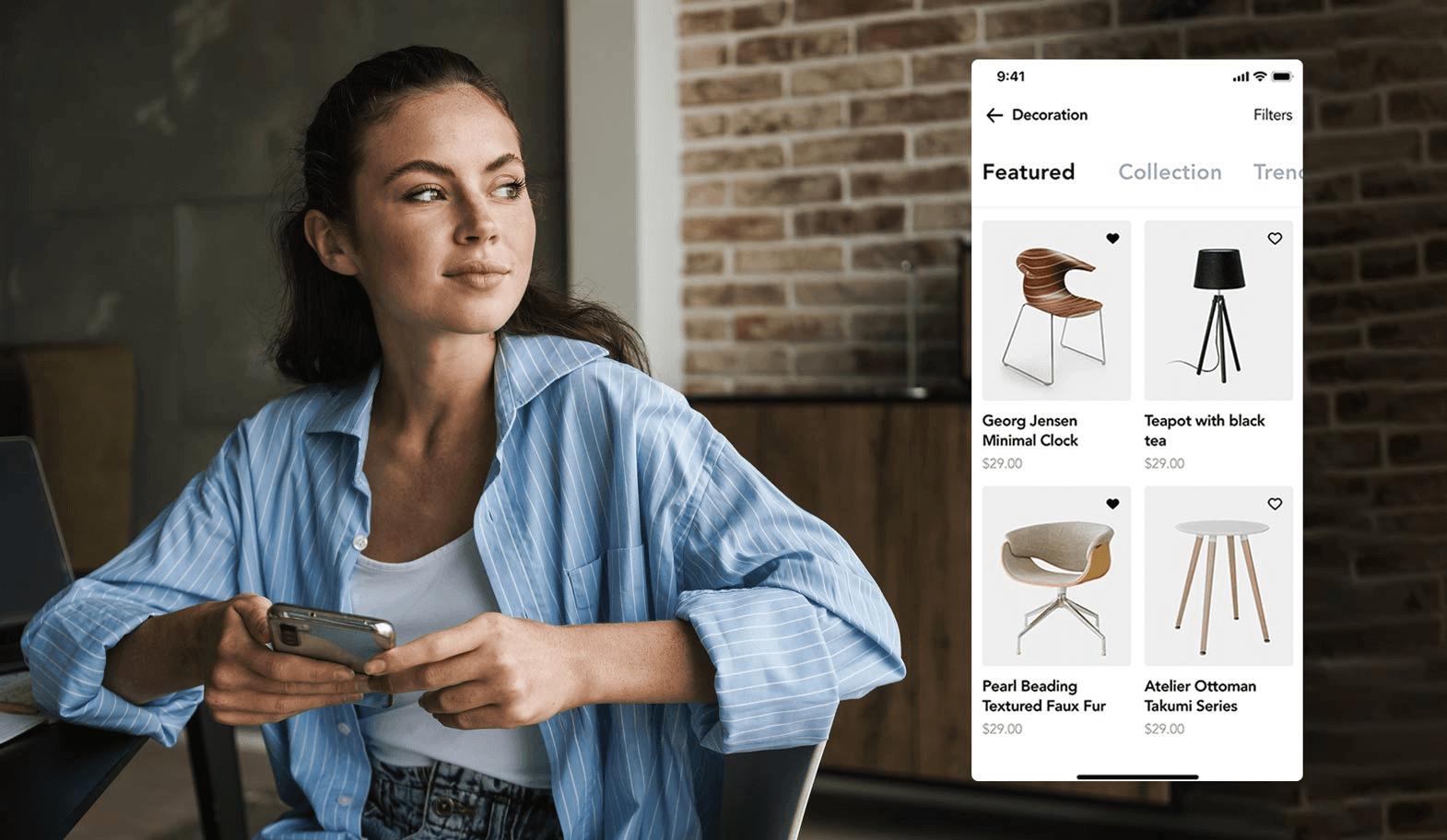 girl mobile app ecommerce online shopping