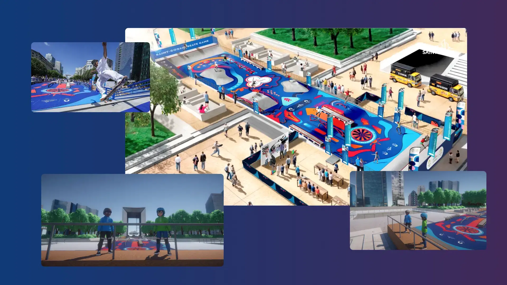 Custom web and 3D game development for Skateboard Park project
