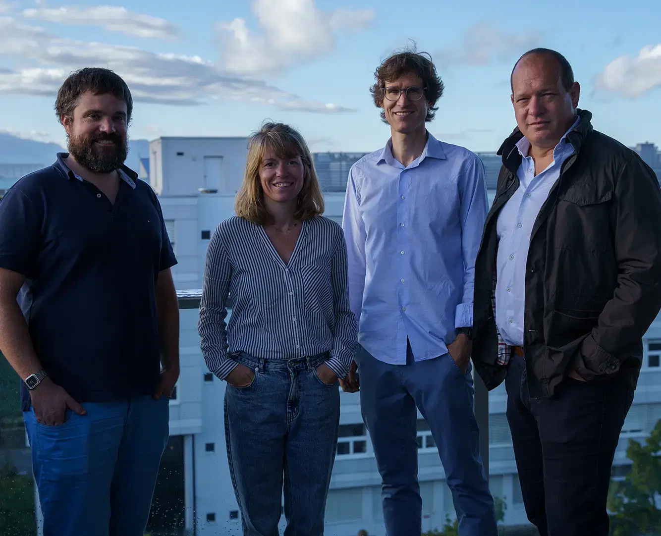 The core of Darwin Digital team - From right to left, DAniel Kaempf, Javier Dominguez, Pauline Balan and Marc-Antoine Cloux